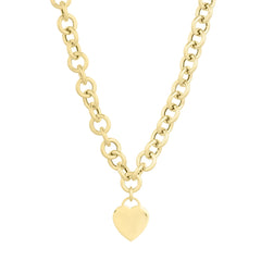 Parkplace Jewelers 14k-heart-tag-rolo-link-necklace-c16071