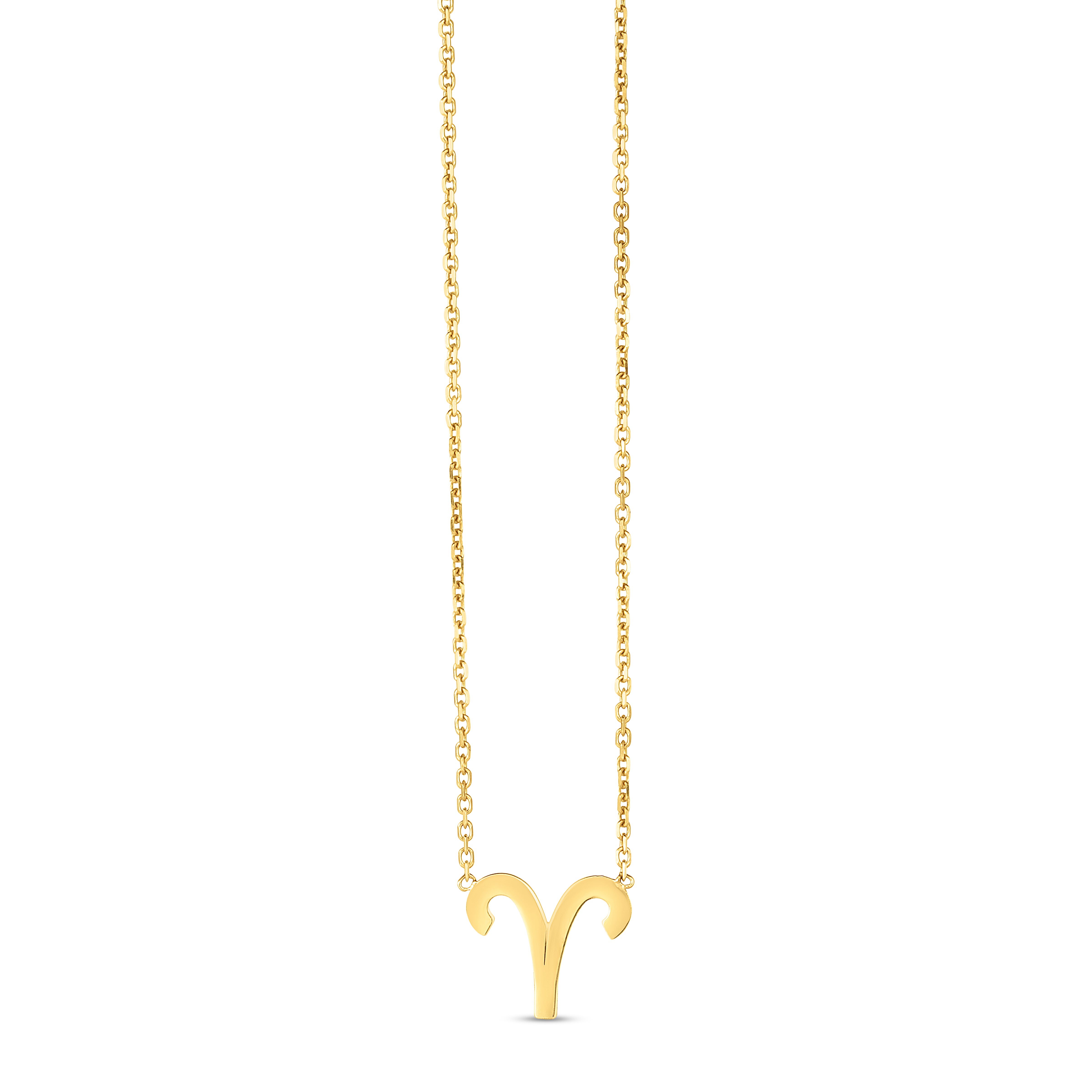 Royal Chain 14K Gold Aries Necklace C16202