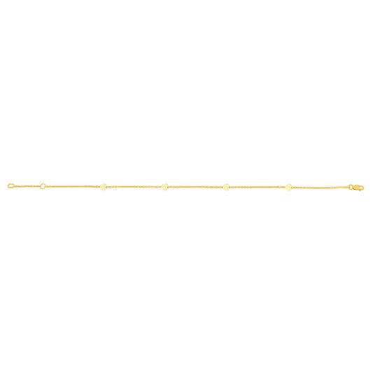 Parkplace Jewelers 14k-gold-heart-anklet-c16412