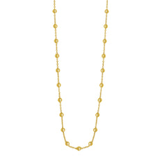 Yellow Gold Polished Pallina Beads Necklace