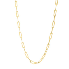 Parkplace Jewelers 14k-long-domed-paperclip-bracelet-c17246
