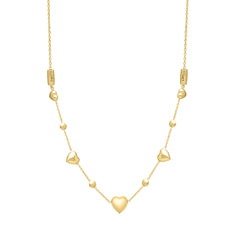 Parkplace Jewelers 14k-puff-heart-adjustable-bracelet-anklet-c17323