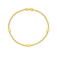 Yellow Gold Combination Beaded Bliss Bracelet