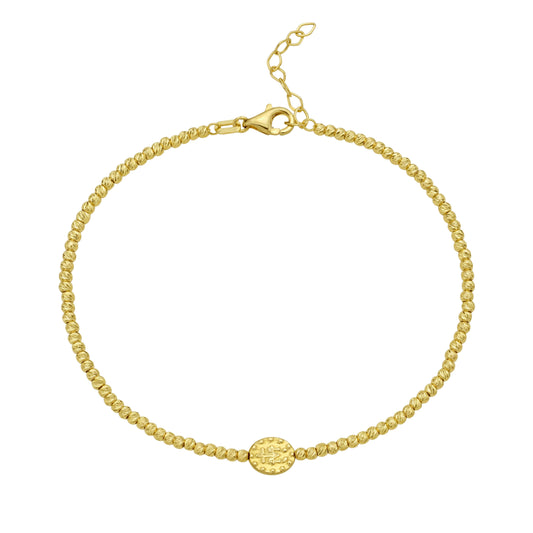 Yellow Gold Polished Love & Faith Bracelet