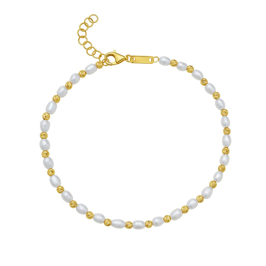 Yellow Gold Diamond Cut/ Textured Darling Bows Bracelet