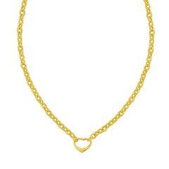 Yellow Gold Polished Build-your-own Charms Jewelry Necklace