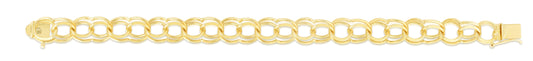 Parkplace Jewelers 14k-gold-10mm-large-double-link-charm-bracelet-cb130