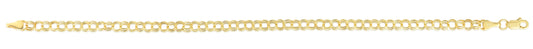 Royal Chain 14K Gold Mini Double Link Charm Bracelet CB500