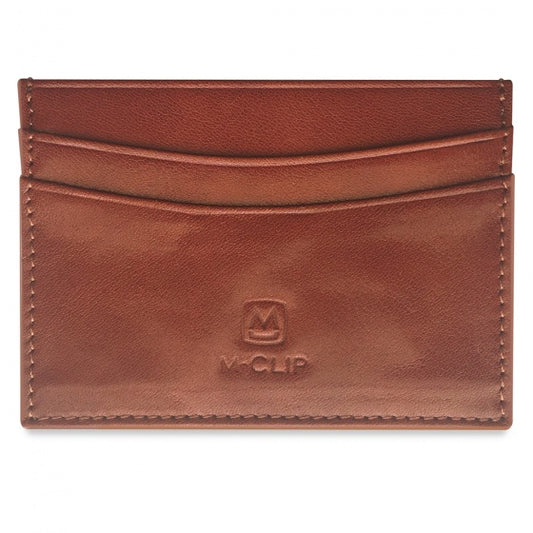 MClip Brown Horizontal Leather RFID Case CC-BRN-HRFI