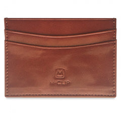 MClip Brown Horizontal Leather RFID Case CC-BRN-HRFI