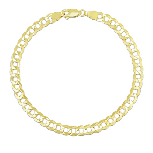 Yellow Gold Polished Fashion Chain Anklets Anklet