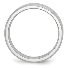 Chisel Cobalt Beveled Edge Satin 7mm Band