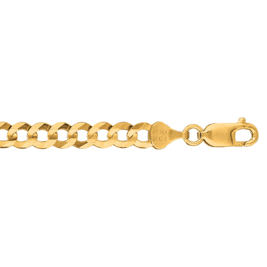 Royal Chain 14K Gold 5.7mm Comfort Curb Chain  CC150