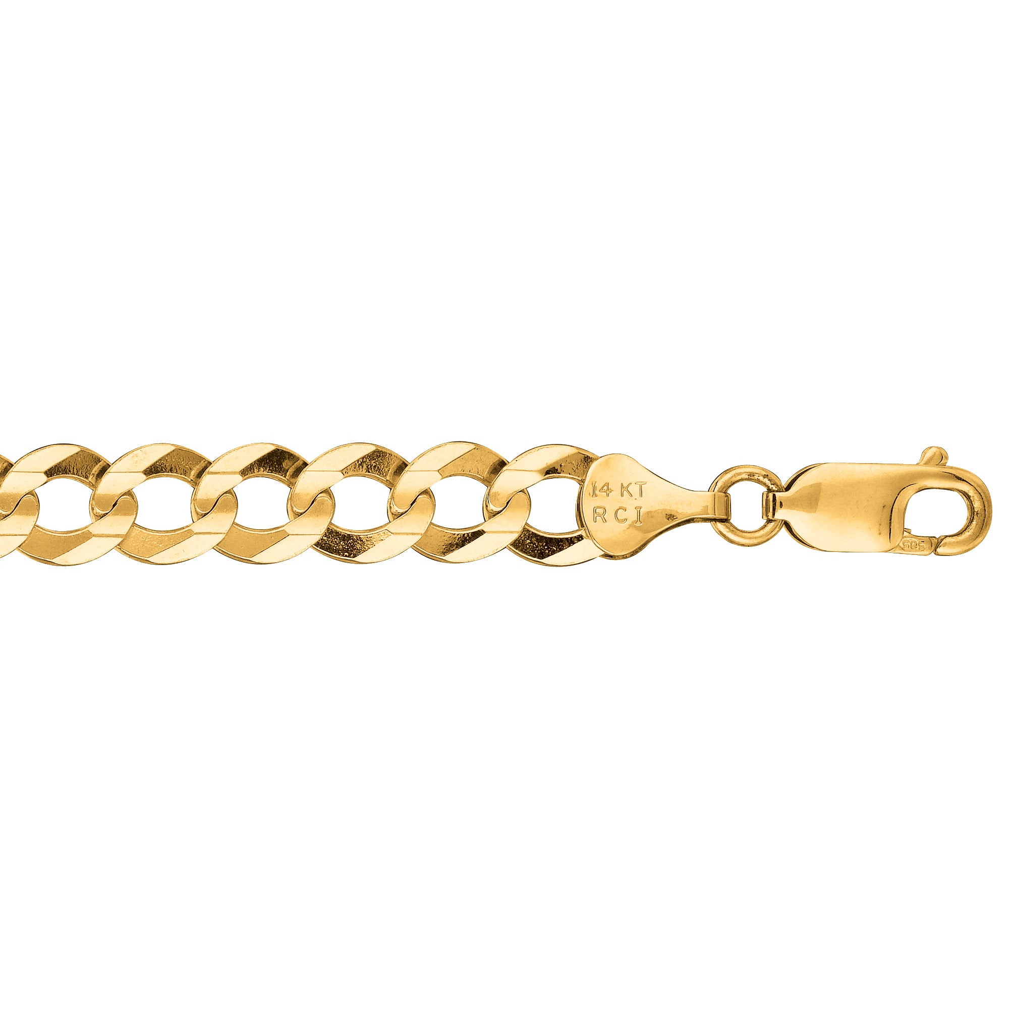 Royal Chain 14K Gold 7mm Comfort Curb Chain  CC180