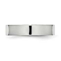 Chisel Cobalt Flat Polished 5mm Band
