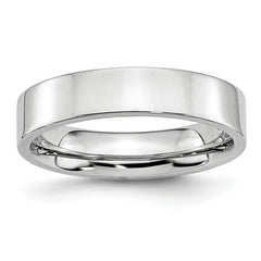 Chisel Cobalt Flat Polished 5mm Band