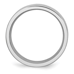 Chisel Cobalt Flat Polished 7mm Band