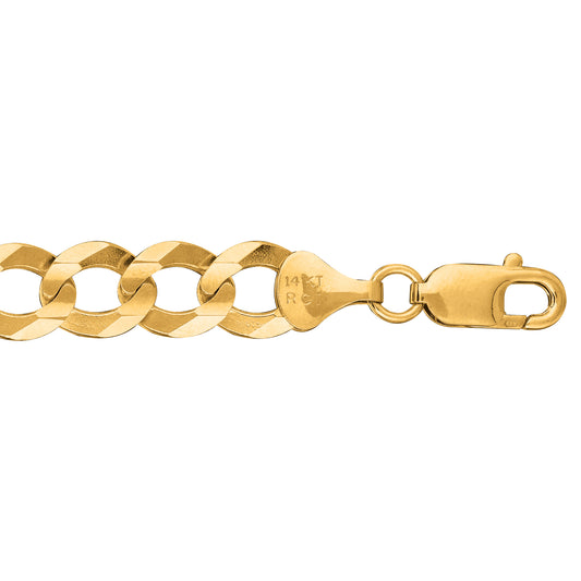 Royal Chain 14K Gold 10mm Comfort Curb Chain  CC250