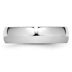 Chisel Cobalt Polished 6mm Half Round Band