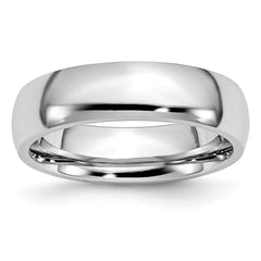 Chisel Cobalt Polished 6mm Half Round Band