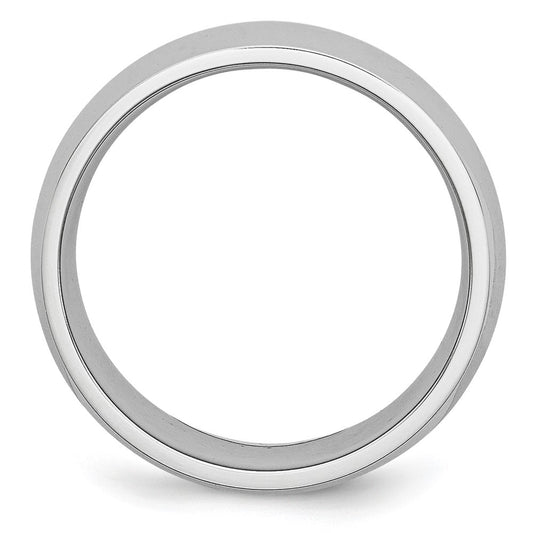 Chisel Cobalt Polished 8mm Half Round Band