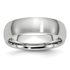 Chisel Cobalt Satin 6mm Half Round Band