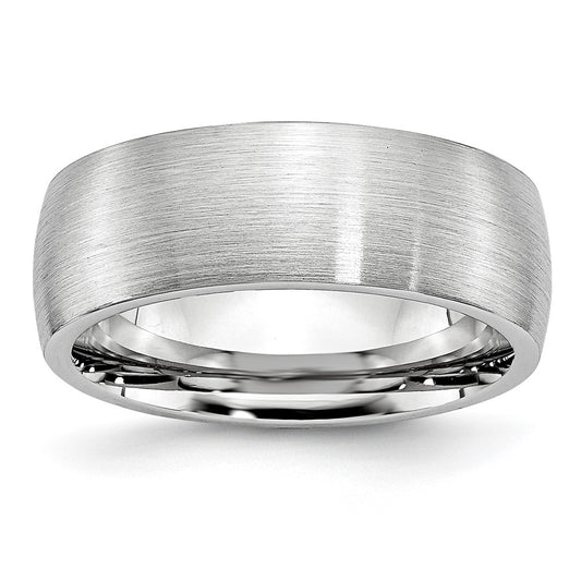 Chisel Cobalt Satin 8mm Half Round Band