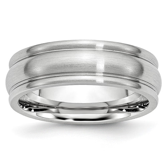 Chisel Cobalt Satin 7mm Rounded Edge Band