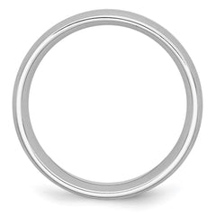 Chisel Cobalt Sterling Silver Inlay Satin 8mm Band