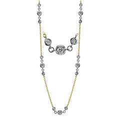 Simon G. Fashion Harmonie Necklace in 18k Gold with Diamonds CH112 WHITE 18K X