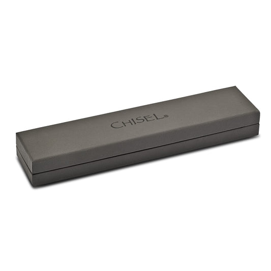 Chisel Stainless Steel Polished and Matte Black IP-plated with 1/4 carat Diamond 8.25 inch Bracelet SRB1542-8.5