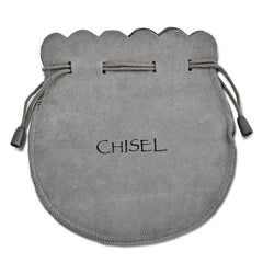 Chisel Stainless Steel Polished Light Brown Braided Leather 8.25 inch Bracelet SRB1624-8.25