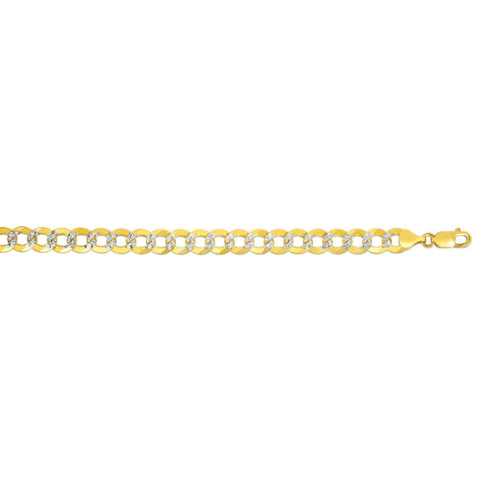 Parkplace Jewelers 14k-gold-9-7mm-white-pave-curb-chain-cpc250