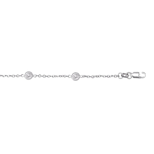 Parkplace Jewelers 14k-gold-cz-by-the-yard-anklet-cs16