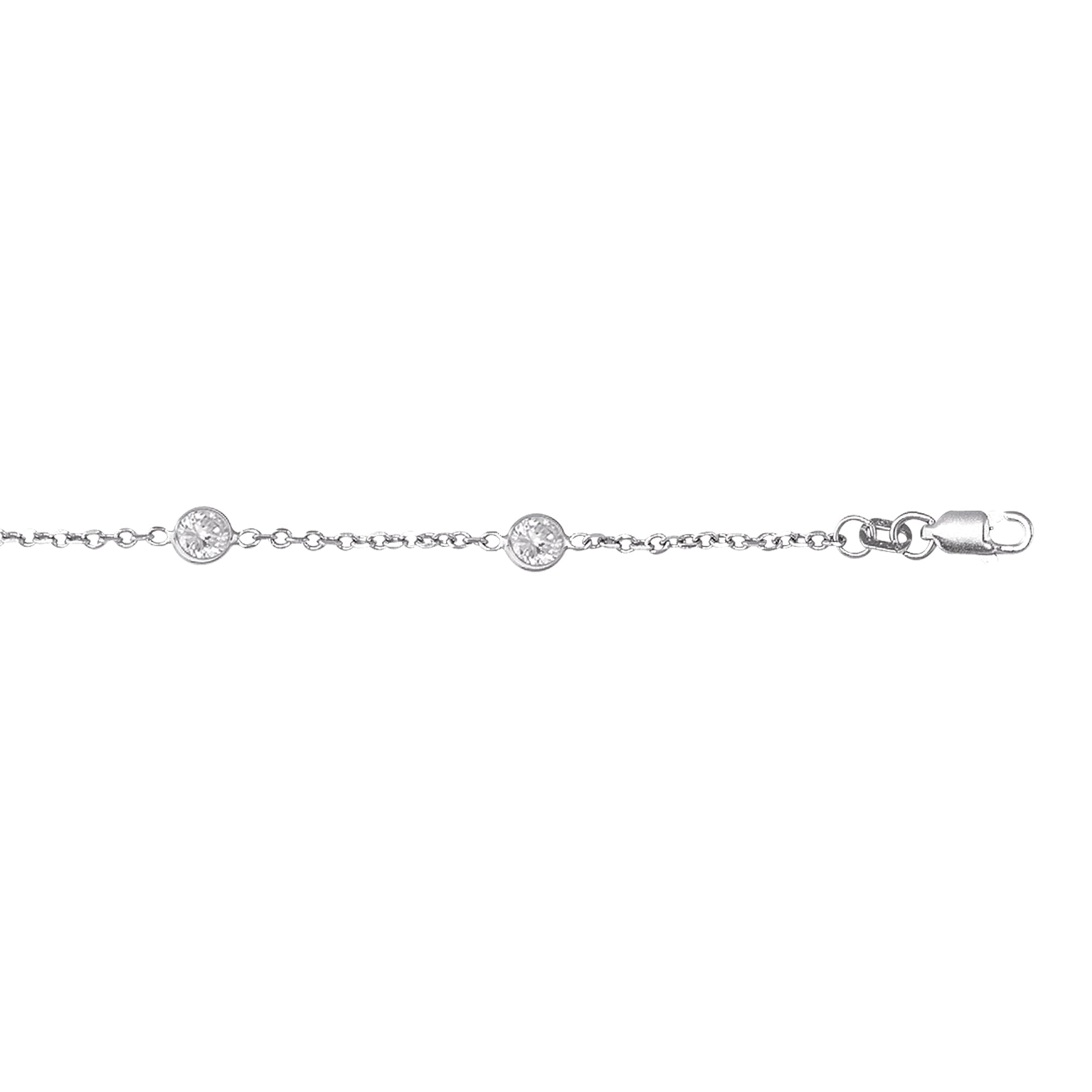 Royal Chain 14K Gold CZ by the Yard Bracelet CS160