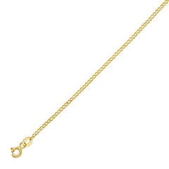 Yellow Gold Polished Comfort Curb Necklace