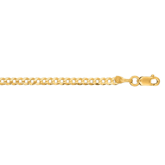 Parkplace Jewelers 14k-gold-2-6mm-comfort-curb-chain-curb060