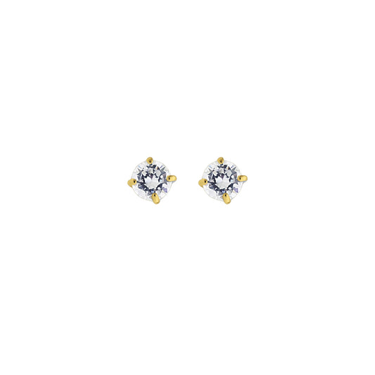 Parkplace Jewelers 14k-gold-4mm-round-cz-stud-earring-cz104