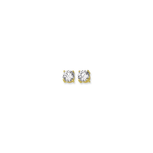 Parkplace Jewelers 14k-gold-6mm-round-cz-stud-earring-cz106
