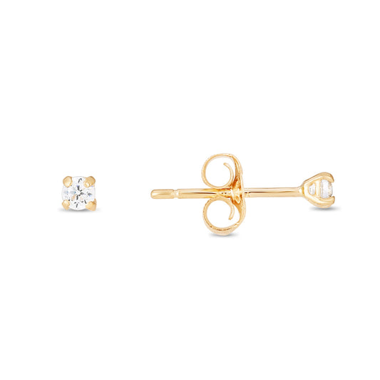 Parkplace Jewelers 14k-gold-2mm-round-cz-stud-earring-cz111