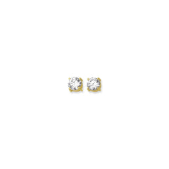 Parkplace Jewelers 14k-gold-8mm-round-cz-stud-earring-cz113