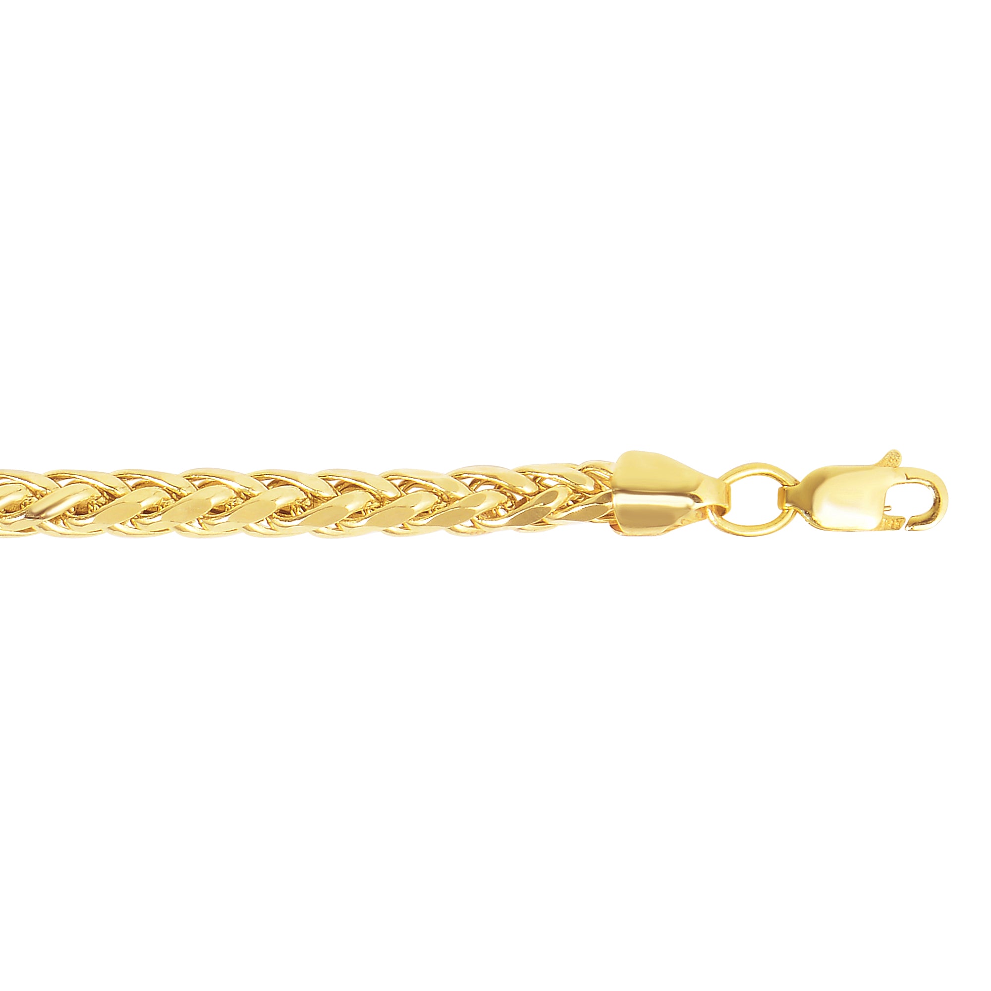 Royal Chain 14K Gold 4.1mm Diamond Cut Lite Round Wheat Chain  DFR100