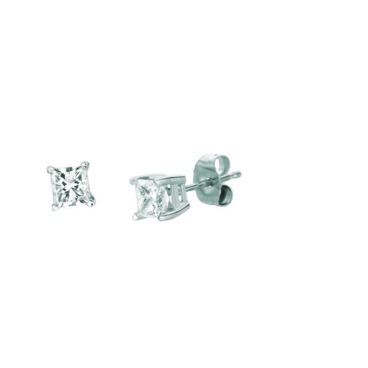 Parkplace Jewelers 14k-gold-50ct-g-h-si2-princess-cut-diamond-stud-stud-earring-dwge606