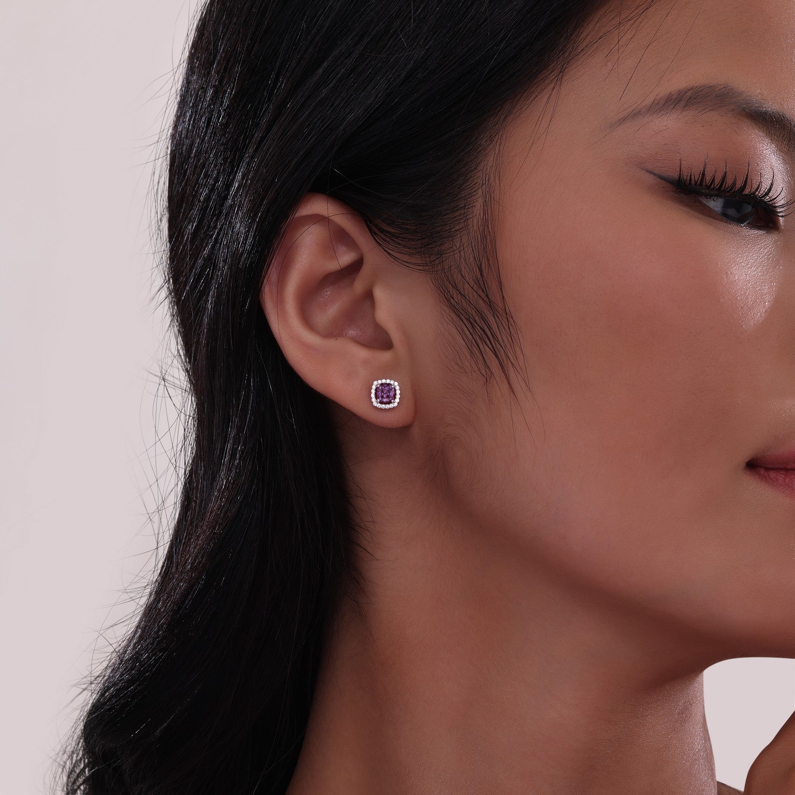 cushion-cut-halo-stud-earrings