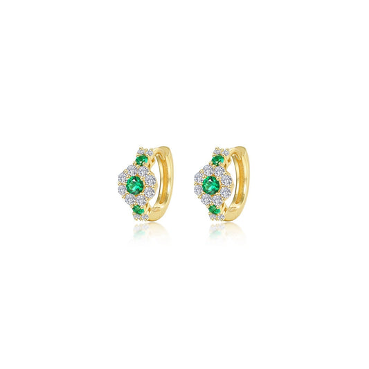 flower-huggie-hoop-earrings