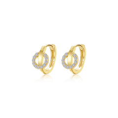 interlocking-hoop-huggie-earrings
