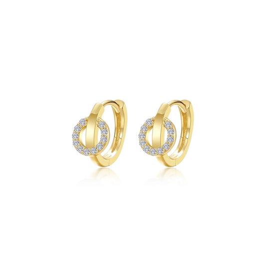 interlocking-hoop-huggie-earrings