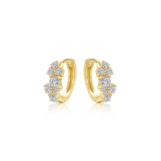 huggie-earrings-with-shiny-clusters