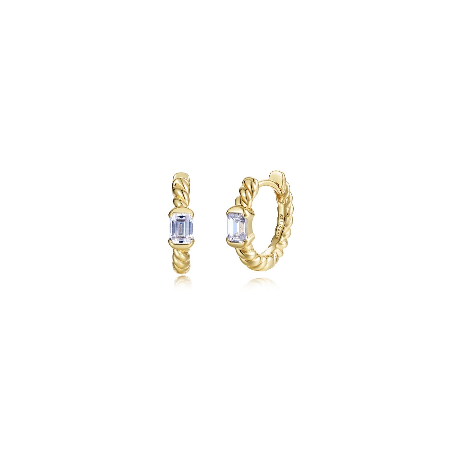 emerald-twist-huggie-earrings