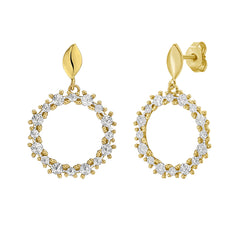 Two-tone Gold Combination Diamon&apos;oro Collection Earring